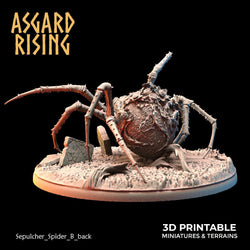 3D Printed Asgard Rising Sepulcher Spiders 28 32 mm Wargaming DnD (Online Only)