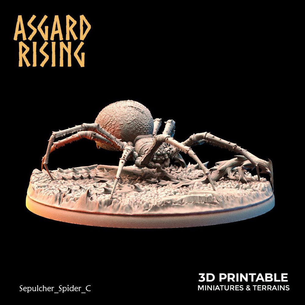 3D Printed Asgard Rising Sepulcher Spiders 28 32 mm Wargaming DnD (Online Only)