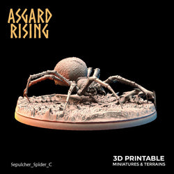 3D Printed Asgard Rising Sepulcher Spiders 28 32 mm Wargaming DnD (Online Only)