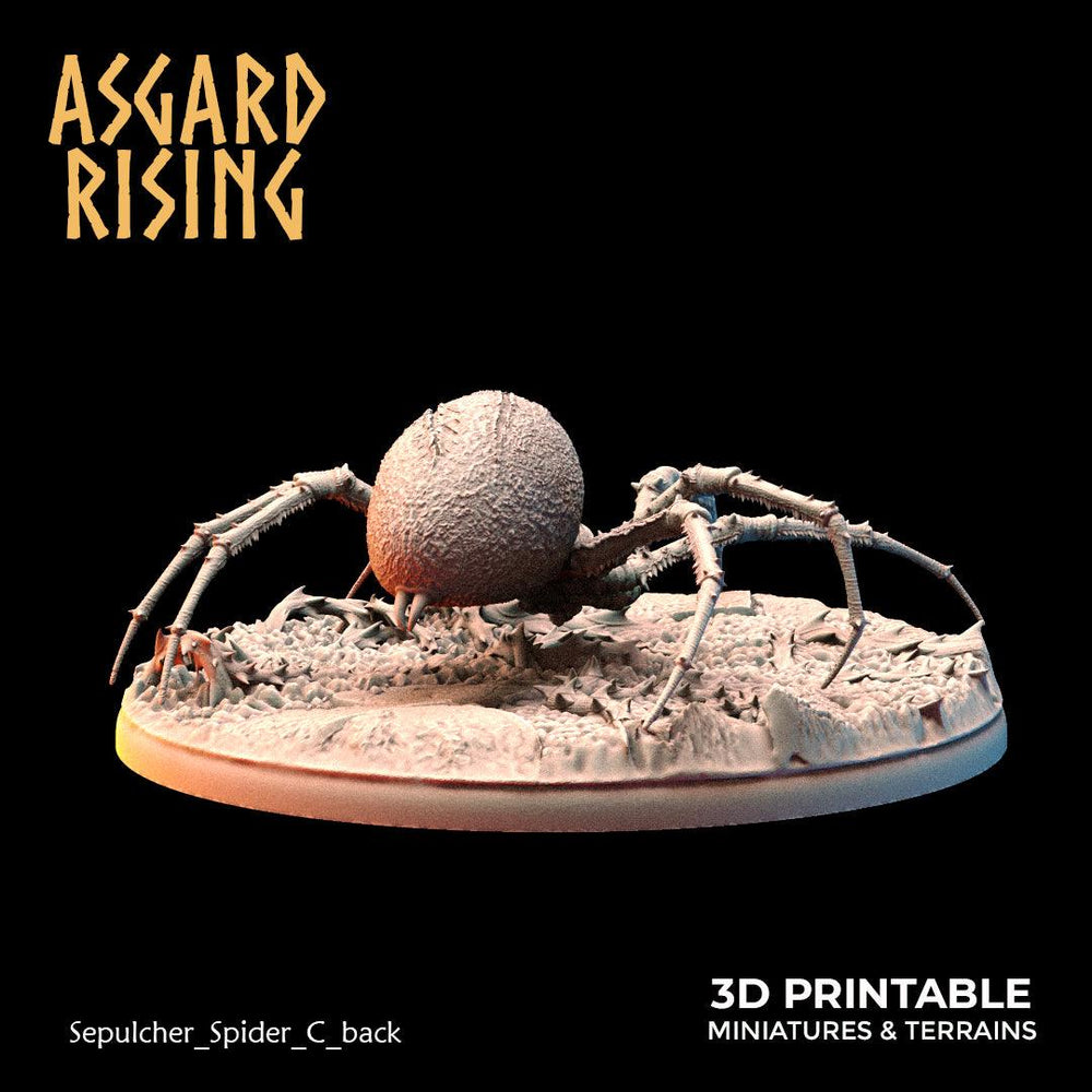 3D Printed Asgard Rising Sepulcher Spiders 28 32 mm Wargaming DnD (Online Only)