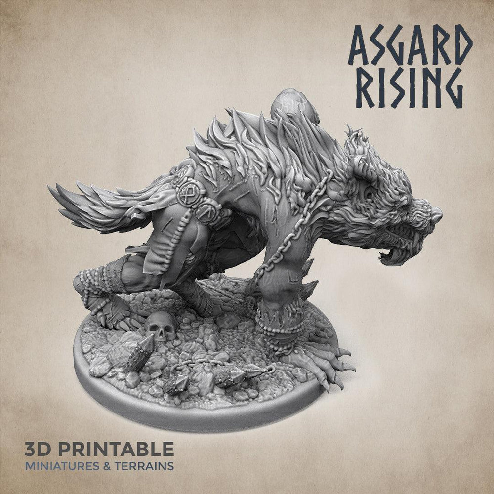 3D Printed Asgard Rising Shapeshifter Ulfhednar WereWolf 28mm-32mm Ragnarok D&D (Online Only)