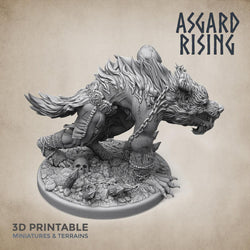 3D Printed Asgard Rising Shapeshifter Ulfhednar WereWolf 28mm-32mm Ragnarok D&D (Online Only)