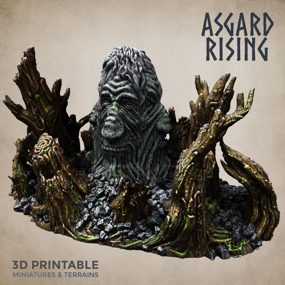 3D Printed Asgard Rising Sleeping Hill Giant Terrain 32mm D&D (Online Only)