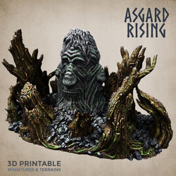 3D Printed Asgard Rising Sleeping Hill Giant Terrain 32mm D&D (Online Only)