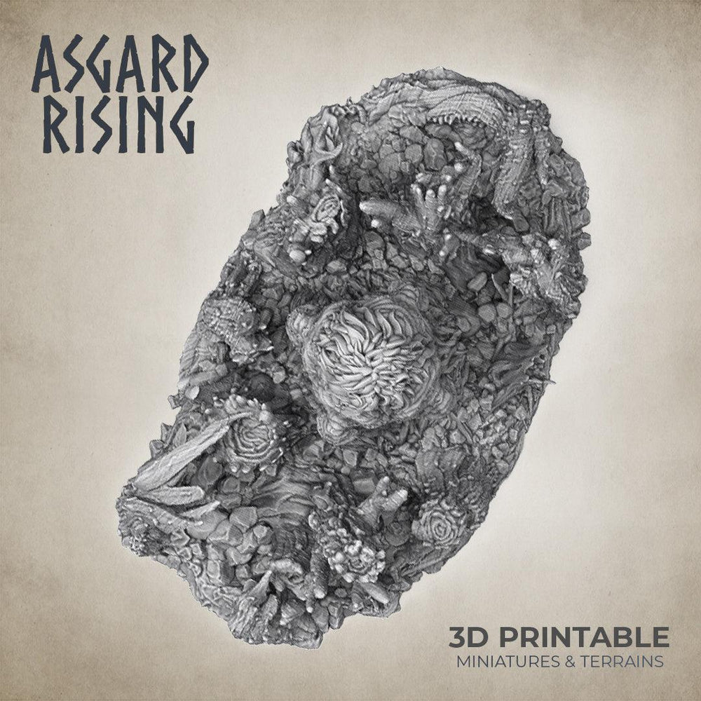 3D Printed Asgard Rising Sleeping Hill Giant Terrain 32mm D&D (Online Only)