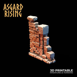 3D Printed Asgard Rising Small Ruins 28 32 mm Wargaming DnD (Online Only)