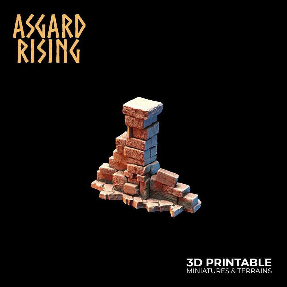3D Printed Asgard Rising Small Ruins 28 32 mm Wargaming DnD (Online Only)