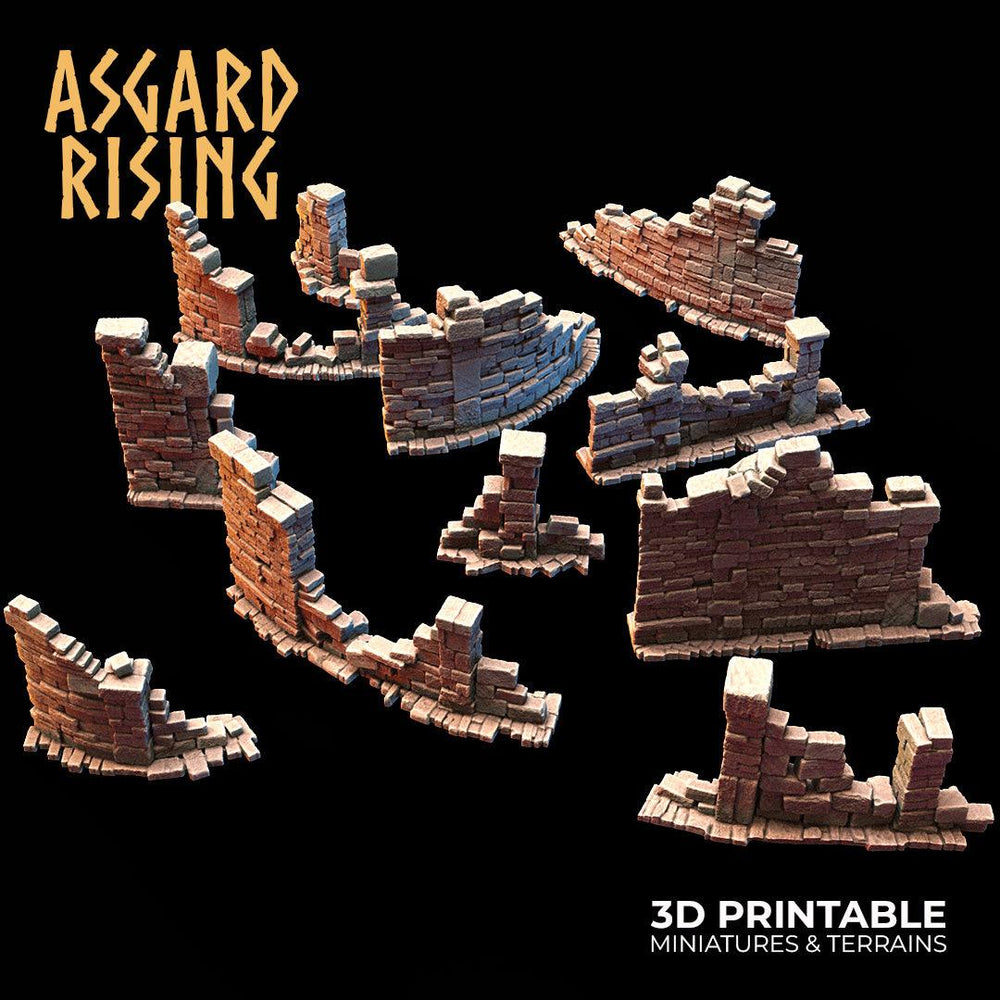 3D Printed Asgard Rising Small Ruins 28 32 mm Wargaming DnD (Online Only)
