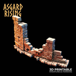 3D Printed Asgard Rising Small Ruins 28 32 mm Wargaming DnD (Online Only)