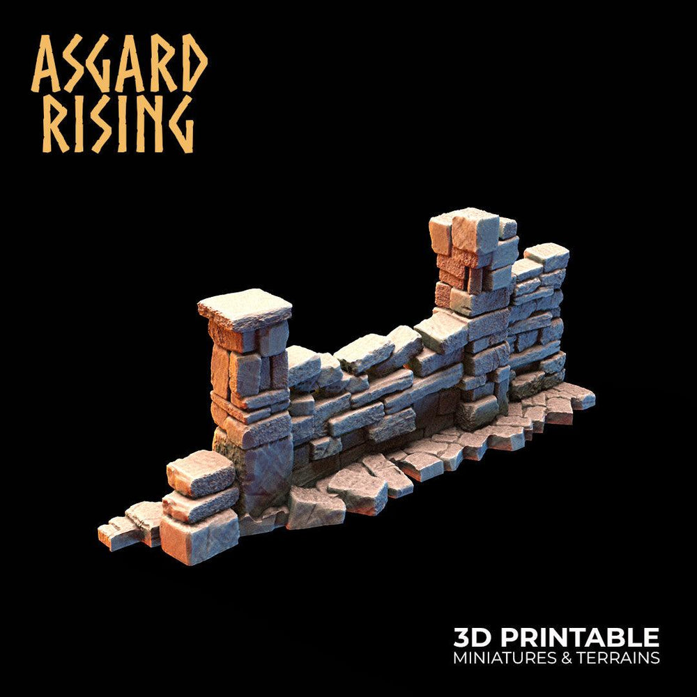 3D Printed Asgard Rising Small Ruins 28 32 mm Wargaming DnD (Online Only)