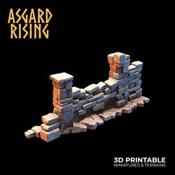 3D Printed Asgard Rising Small Ruins 28 32 mm Wargaming DnD (Online Only)