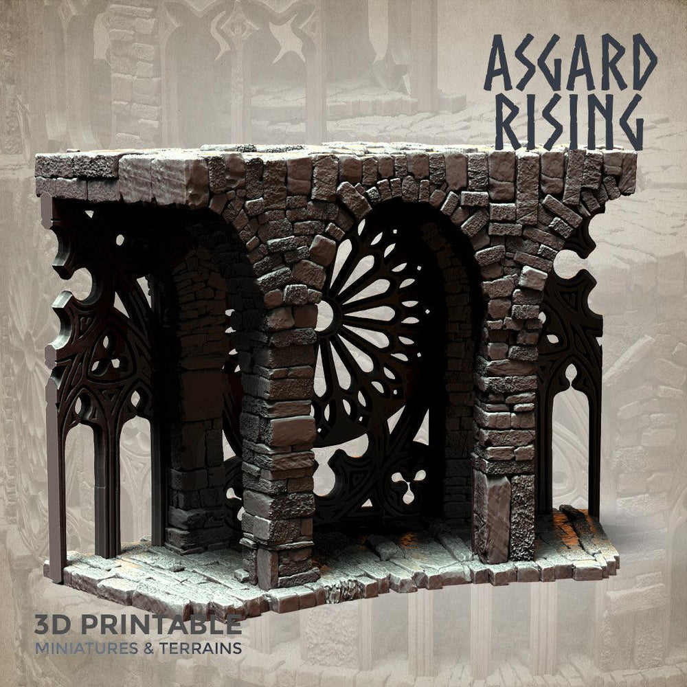 3D Printed Asgard Rising Stone Construction Ruins Modular Set 28mm - 32mm Ragnarok D&D (Online Only)