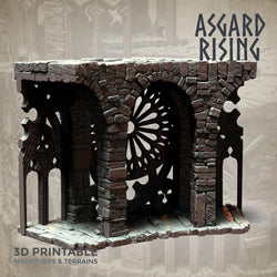 3D Printed Asgard Rising Stone Construction Ruins Modular Set 28mm - 32mm Ragnarok D&D (Online Only)