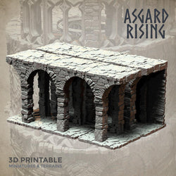 3D Printed Asgard Rising Stone Construction Ruins Modular Set 28mm - 32mm Ragnarok D&D (Online Only)