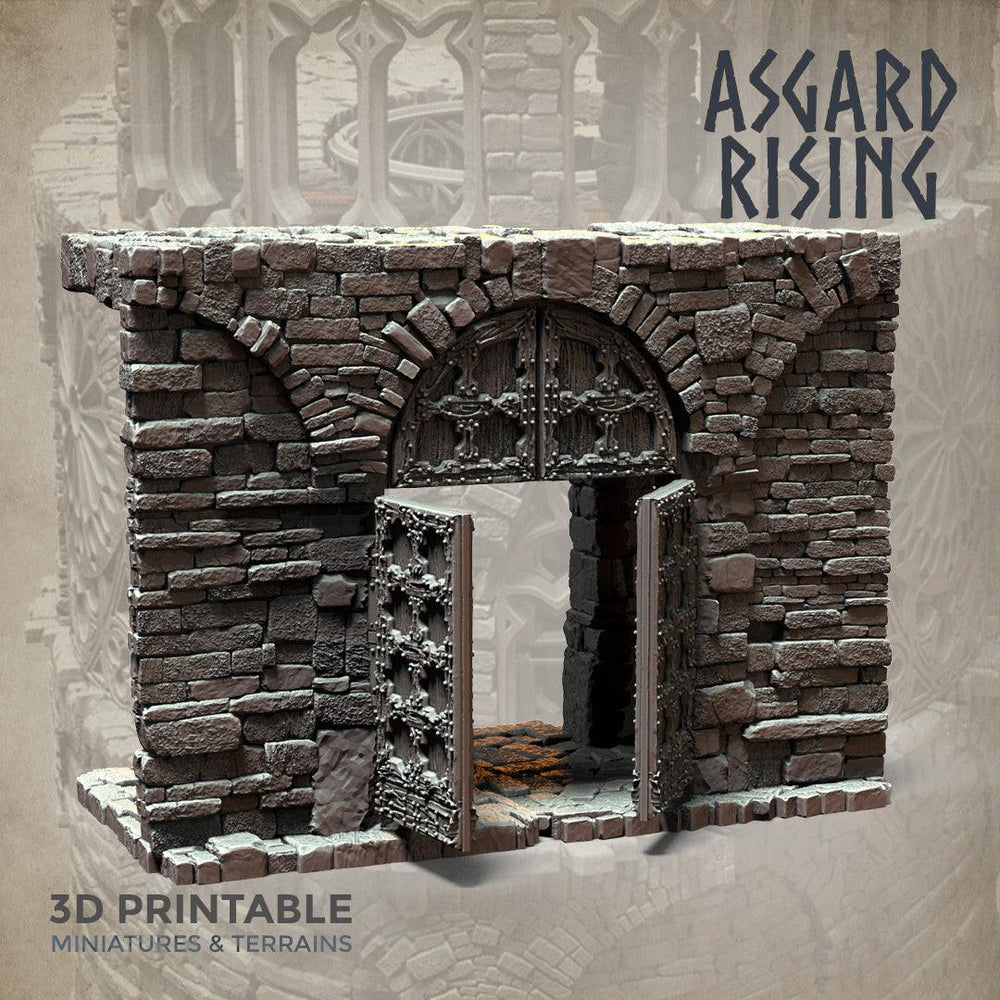 3D Printed Asgard Rising Stone Construction Ruins Modular Set 28mm - 32mm Ragnarok D&D (Online Only)