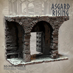 3D Printed Asgard Rising Stone Construction Ruins Modular Set 28mm - 32mm Ragnarok D&D (Online Only)