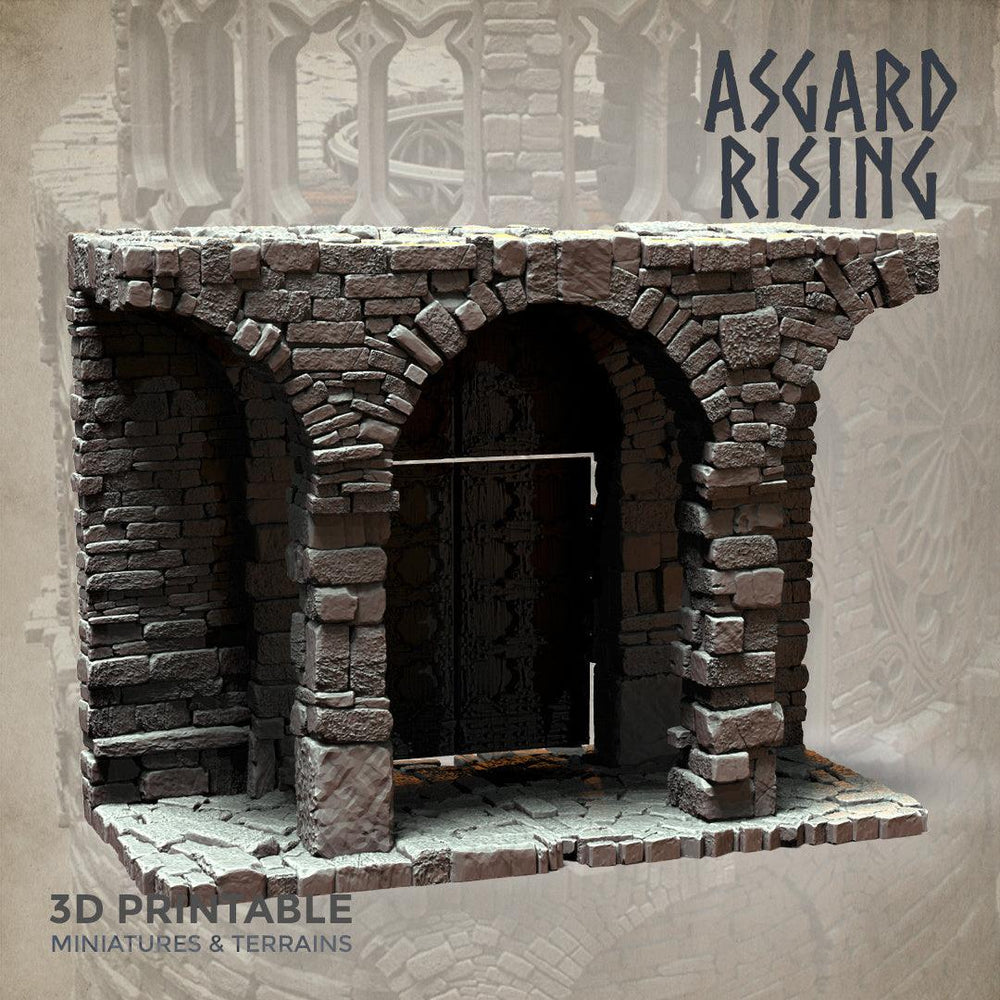 3D Printed Asgard Rising Stone Construction Ruins Modular Set 28mm - 32mm Ragnarok D&D (Online Only)