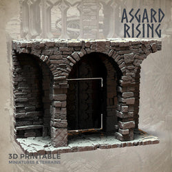 3D Printed Asgard Rising Stone Construction Ruins Modular Set 28mm - 32mm Ragnarok D&D (Online Only)
