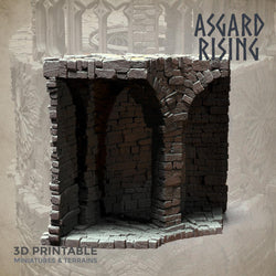 3D Printed Asgard Rising Stone Construction Ruins Modular Set 28mm - 32mm Ragnarok D&D (Online Only)