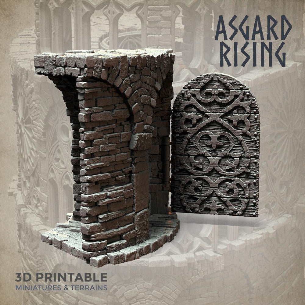 3D Printed Asgard Rising Stone Construction Ruins Modular Set 28mm - 32mm Ragnarok D&D (Online Only)