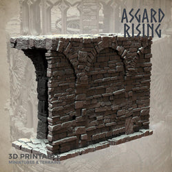 3D Printed Asgard Rising Stone Construction Ruins Modular Set 28mm - 32mm Ragnarok D&D (Online Only)