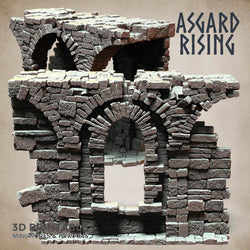 3D Printed Asgard Rising Stone Construction Ruins Ruined Modular Set 28mm - 32mm Ragnarok D&D (Online Only)