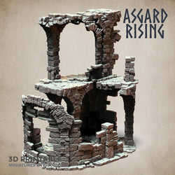 3D Printed Asgard Rising Stone Construction Ruins Ruined Modular Set 28mm - 32mm Ragnarok D&D (Online Only)