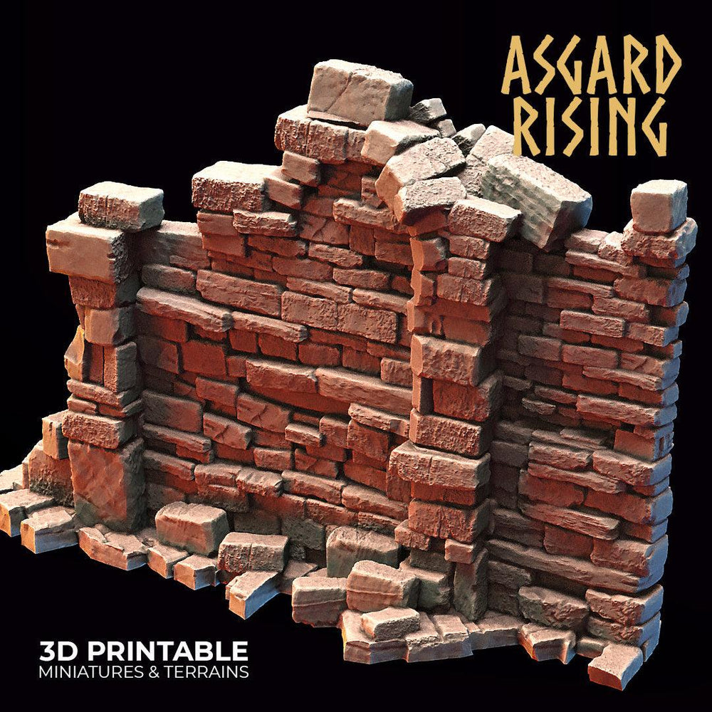 3D Printed Asgard Rising Stone Construction Ruins Small Ruins Set 28mm - 32mm Ragnarok D&D (Online Only)
