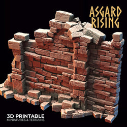 3D Printed Asgard Rising Stone Construction Ruins Small Ruins Set 28mm - 32mm Ragnarok D&D (Online Only)