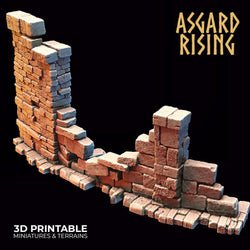 3D Printed Asgard Rising Stone Construction Ruins Small Ruins Set 28mm - 32mm Ragnarok D&D (Online Only)