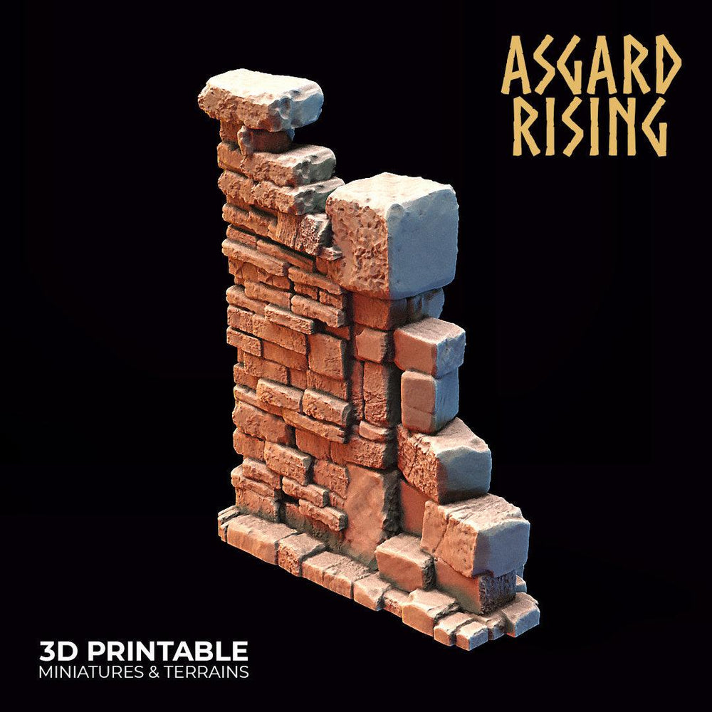 3D Printed Asgard Rising Stone Construction Ruins Small Ruins Set 28mm - 32mm Ragnarok D&D (Online Only)
