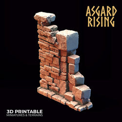 3D Printed Asgard Rising Stone Construction Ruins Small Ruins Set 28mm - 32mm Ragnarok D&D (Online Only)