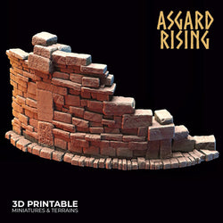 3D Printed Asgard Rising Stone Construction Ruins Small Ruins Set 28mm - 32mm Ragnarok D&D (Online Only)