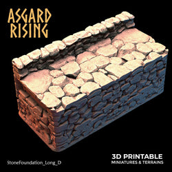 3D Printed Asgard Rising Stone Foundation 28 32 mm Wargaming DnD (Online Only)