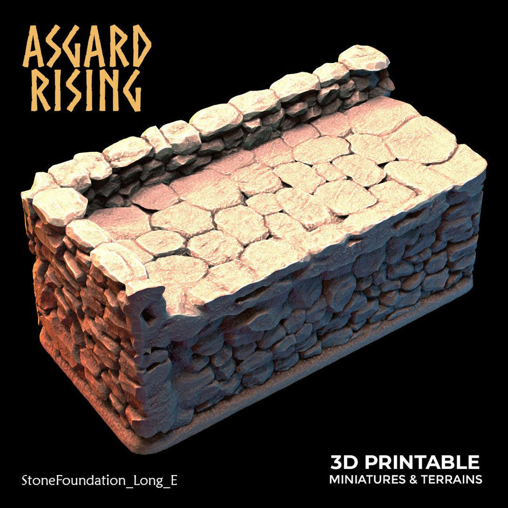 3D Printed Asgard Rising Stone Foundation 28 32 mm Wargaming DnD (Online Only)
