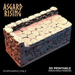 3D Printed Asgard Rising Stone Foundation 28 32 mm Wargaming DnD (Online Only)