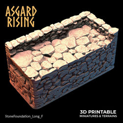 3D Printed Asgard Rising Stone Foundation 28 32 mm Wargaming DnD (Online Only)