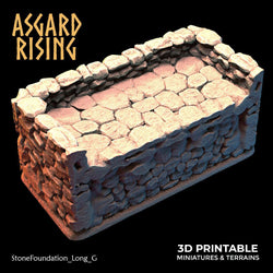 3D Printed Asgard Rising Stone Foundation 28 32 mm Wargaming DnD (Online Only)