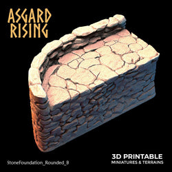 3D Printed Asgard Rising Stone Foundation 28 32 mm Wargaming DnD (Online Only)