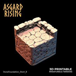 3D Printed Asgard Rising Stone Foundation 28 32 mm Wargaming DnD (Online Only)