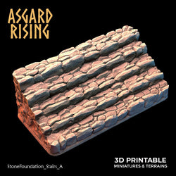 3D Printed Asgard Rising Stone Foundation 28 32 mm Wargaming DnD (Online Only)