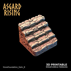 3D Printed Asgard Rising Stone Foundation 28 32 mm Wargaming DnD (Online Only)
