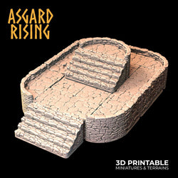 3D Printed Asgard Rising Stone Foundation 28 32 mm Wargaming DnD (Online Only)
