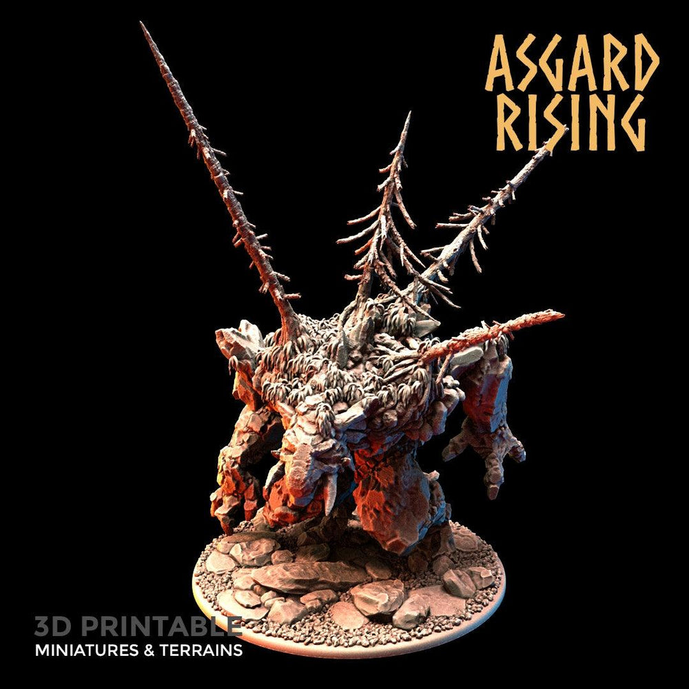 3D Printed Asgard Rising Stone Troll Idol 28mm 32mm D&D (Online Only)