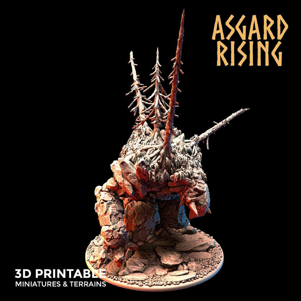 3D Printed Asgard Rising Stone Troll Idol 28mm 32mm D&D (Online Only)