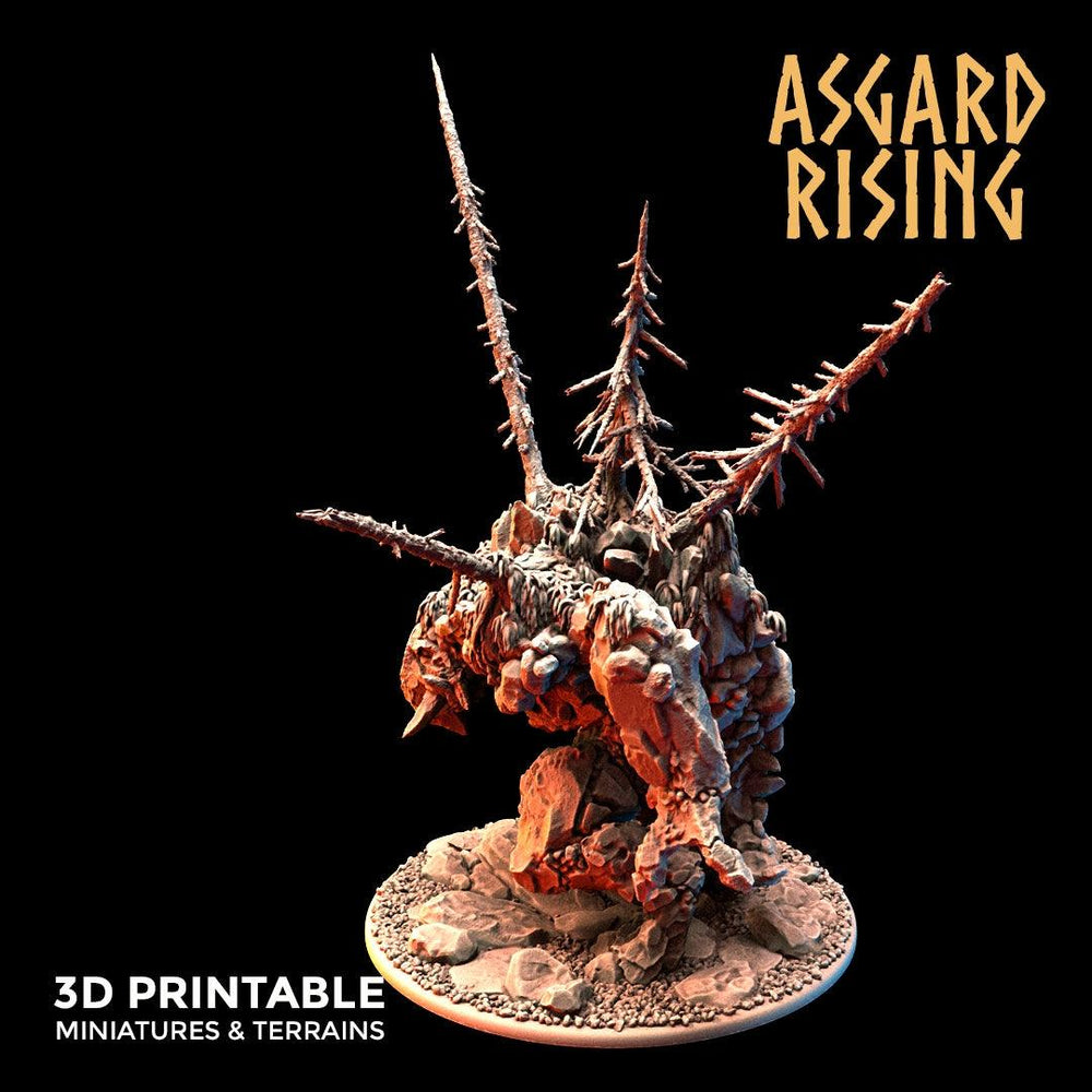 3D Printed Asgard Rising Stone Troll Idol 28mm 32mm D&D (Online Only)