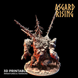 3D Printed Asgard Rising Stone Troll Idol 28mm 32mm D&D (Online Only)