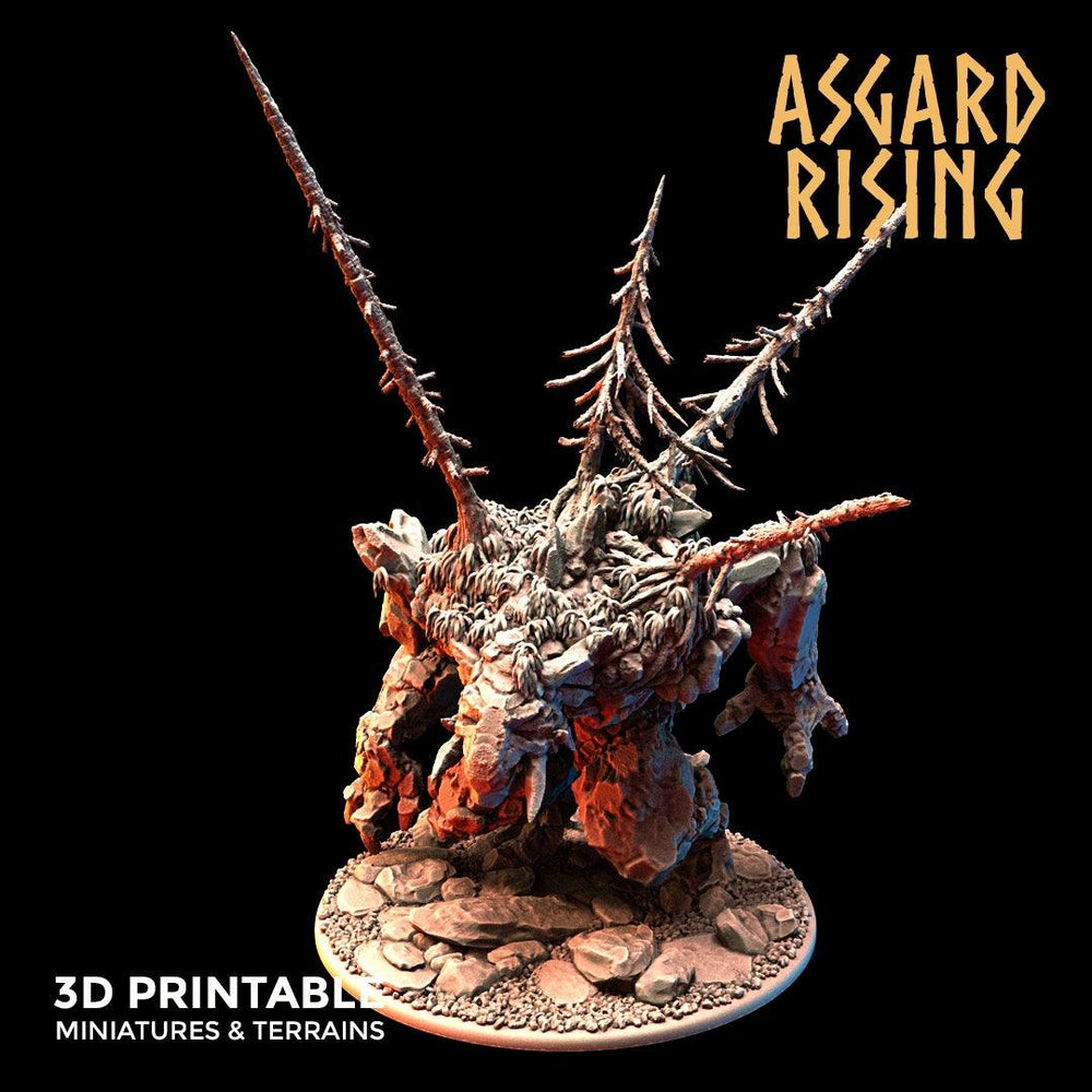 3D Printed Asgard Rising Stone Troll Idol 28mm 32mm D&D (Online Only)