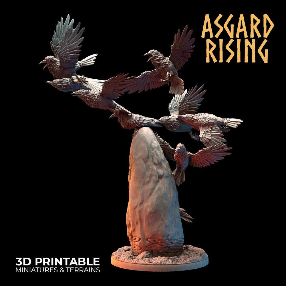 3D Printed Asgard Rising Swarms of the Black Ravens - 28 32mm Wargaming DnD (Online Only)