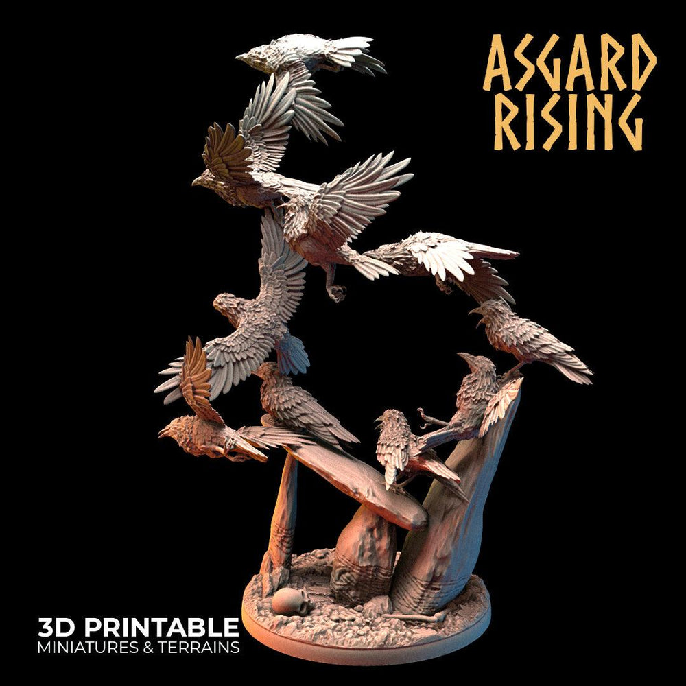 3D Printed Asgard Rising Swarms of the Black Ravens - 28 32mm Wargaming DnD (Online Only)